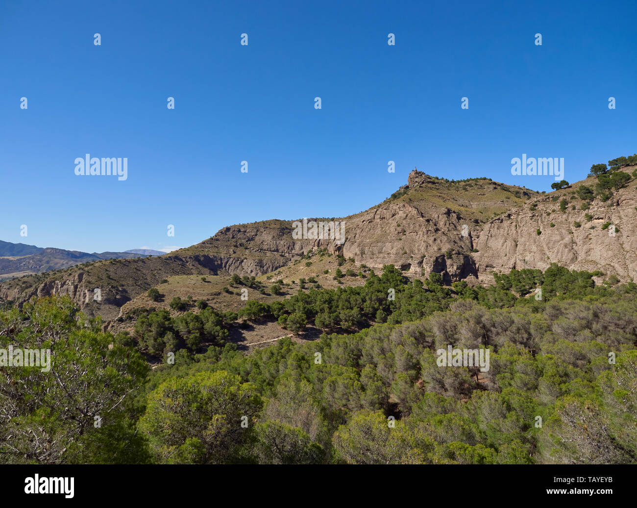 El Santo Peak in the Raja Ancha Recreation Area near Pizarro from the ...