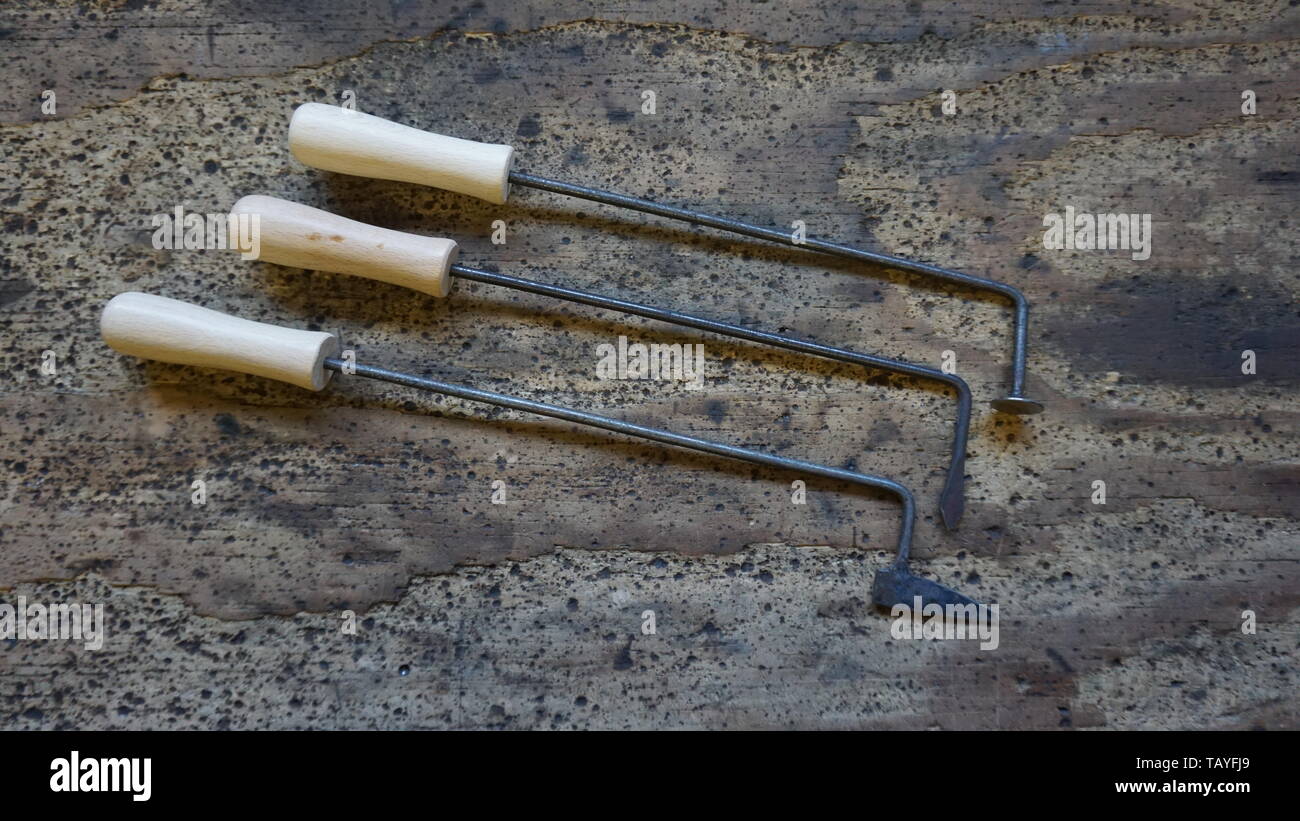 1617th century post medieval surgeons cautery irons by daegrad tools Stock Photo Alamy