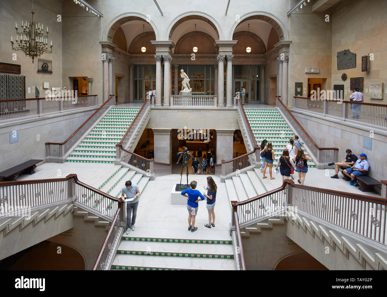Interior view of the Art Institute of Chicago, Illinois, United States Stock Photo