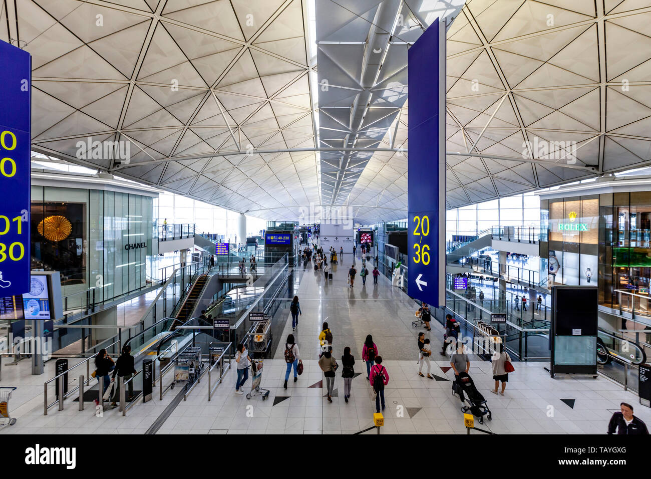 Hong Kong International Airport, Hong Kong, China Stock Photo