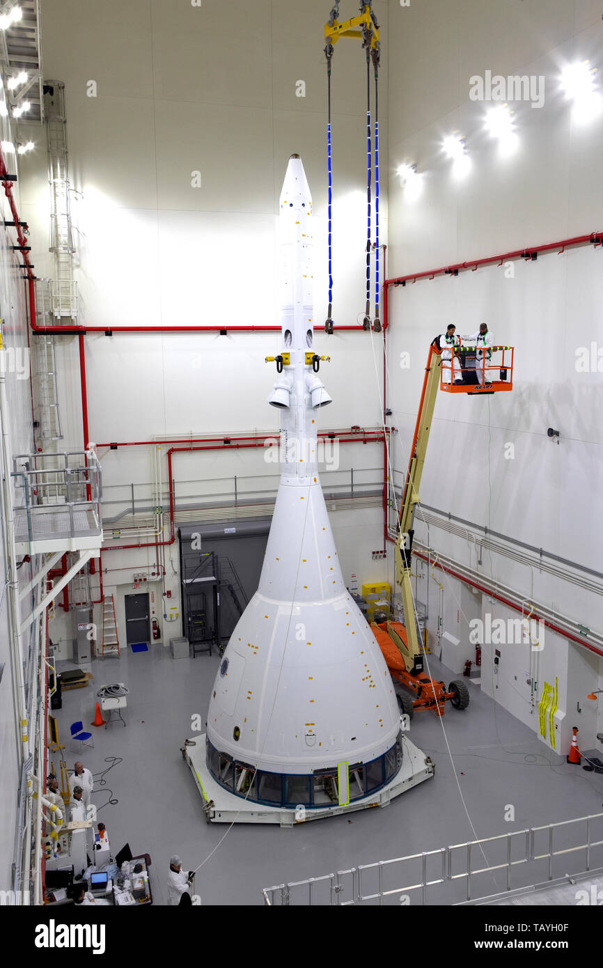 A test version of the NASA Orion crew module with the Launch Abort ...