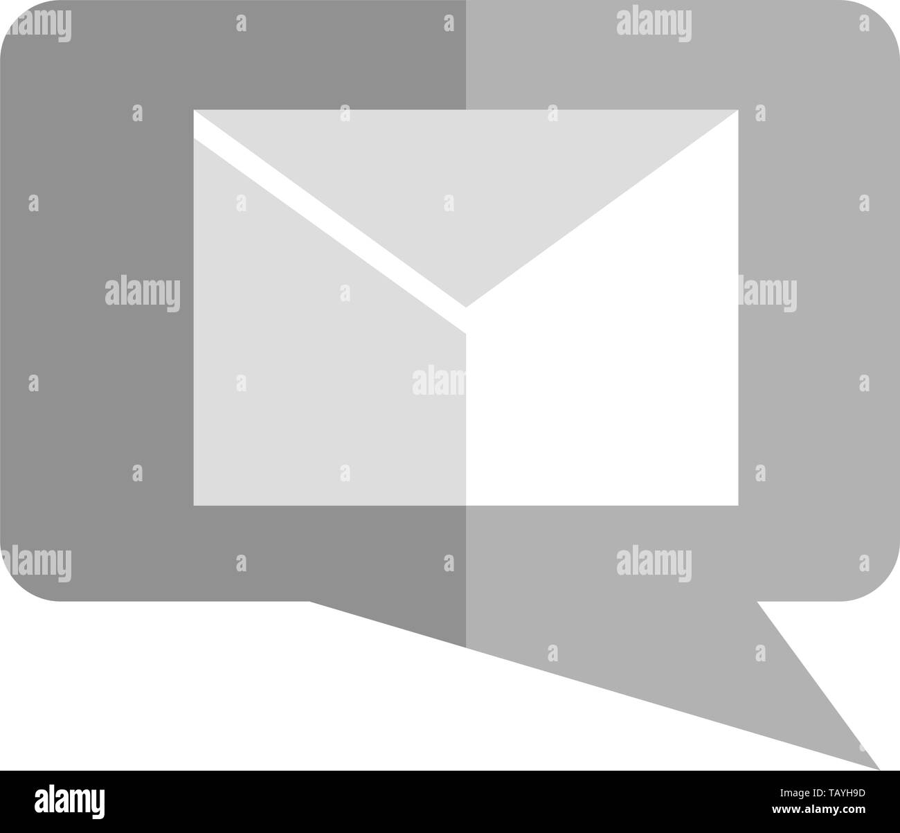 Isolated message icon on a bubble chat - Vector Stock Vector Image ...