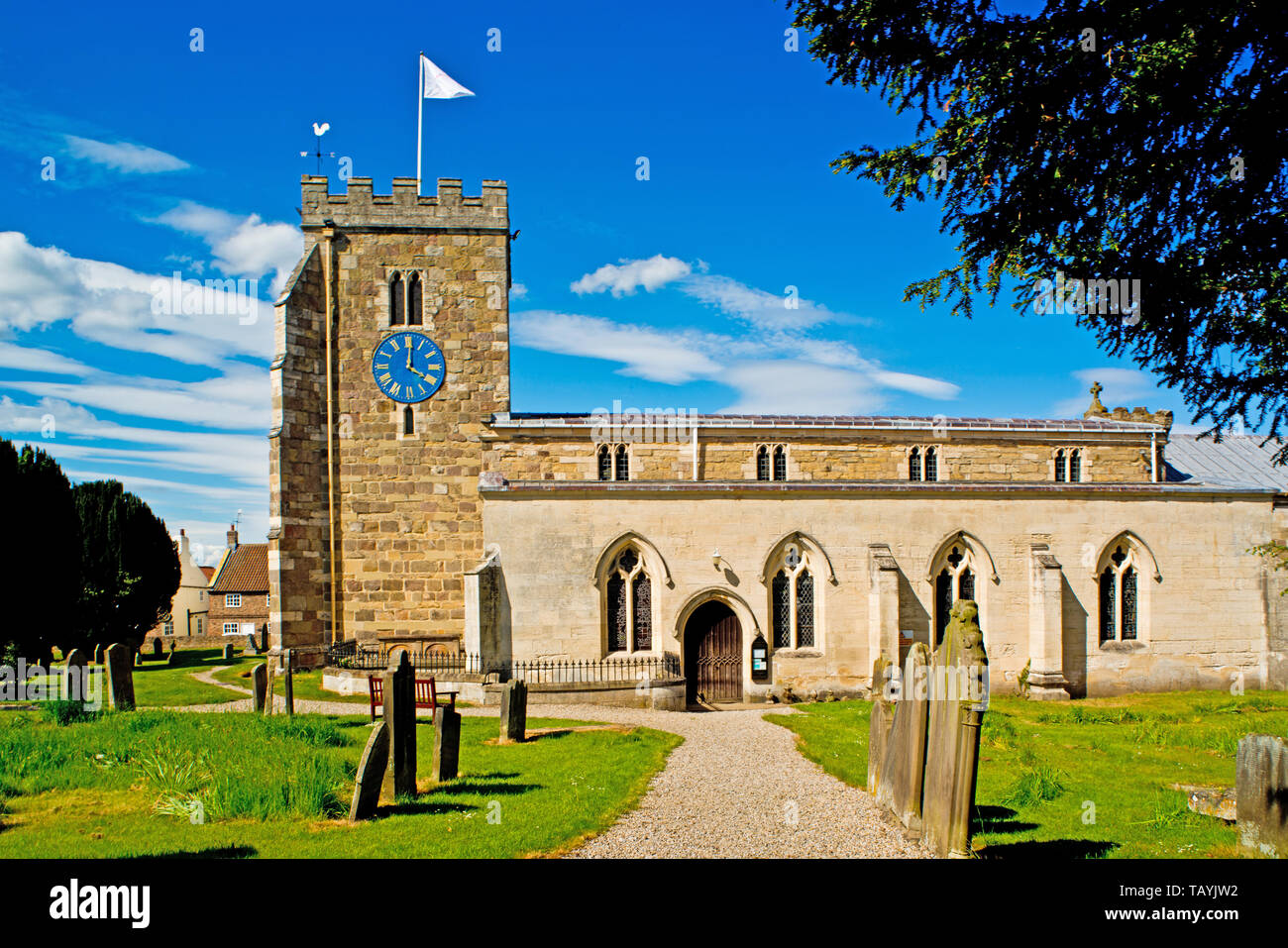 St Andrews Church, Aldborough, North Yorkshire Stock Photo