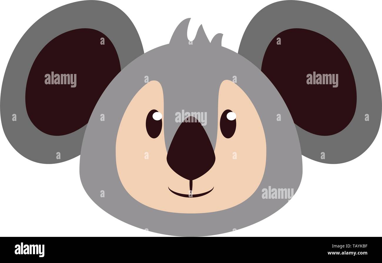Koala head wildlife cute animal cartoon Stock Vector Image & Art - Alamy