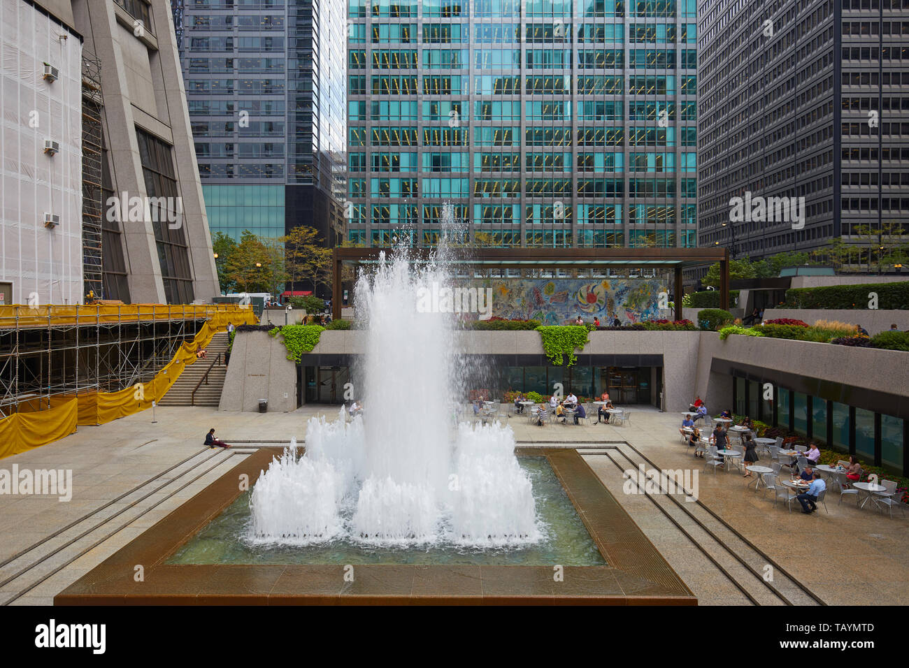 Chase Tower Plaza, Chicago, Illinois, United States Stock Photo