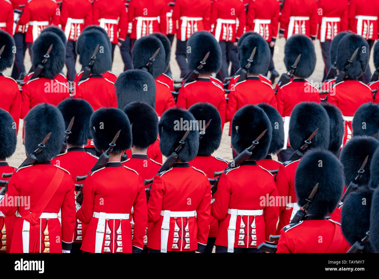 British soldiers doing precision marching hires stock photography and
