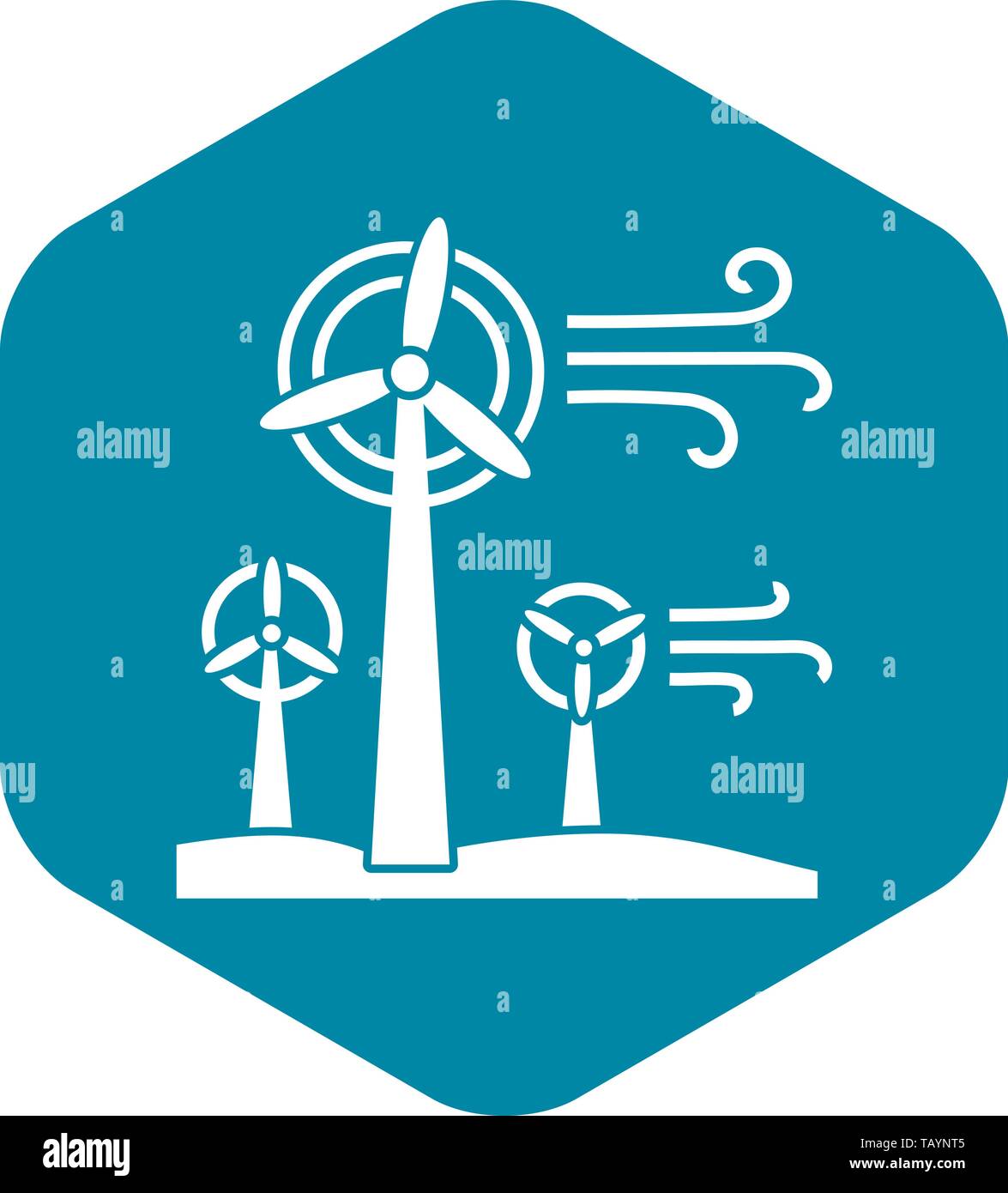 Wind turbine plant icon, simple style Stock Vector Image & Art - Alamy