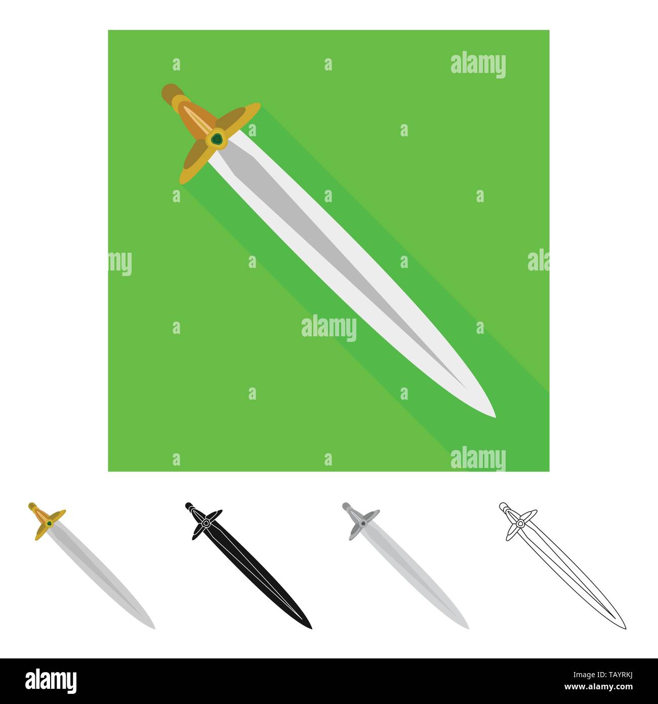 Vector illustration of game and armor icon. Set of game and blade stock ...