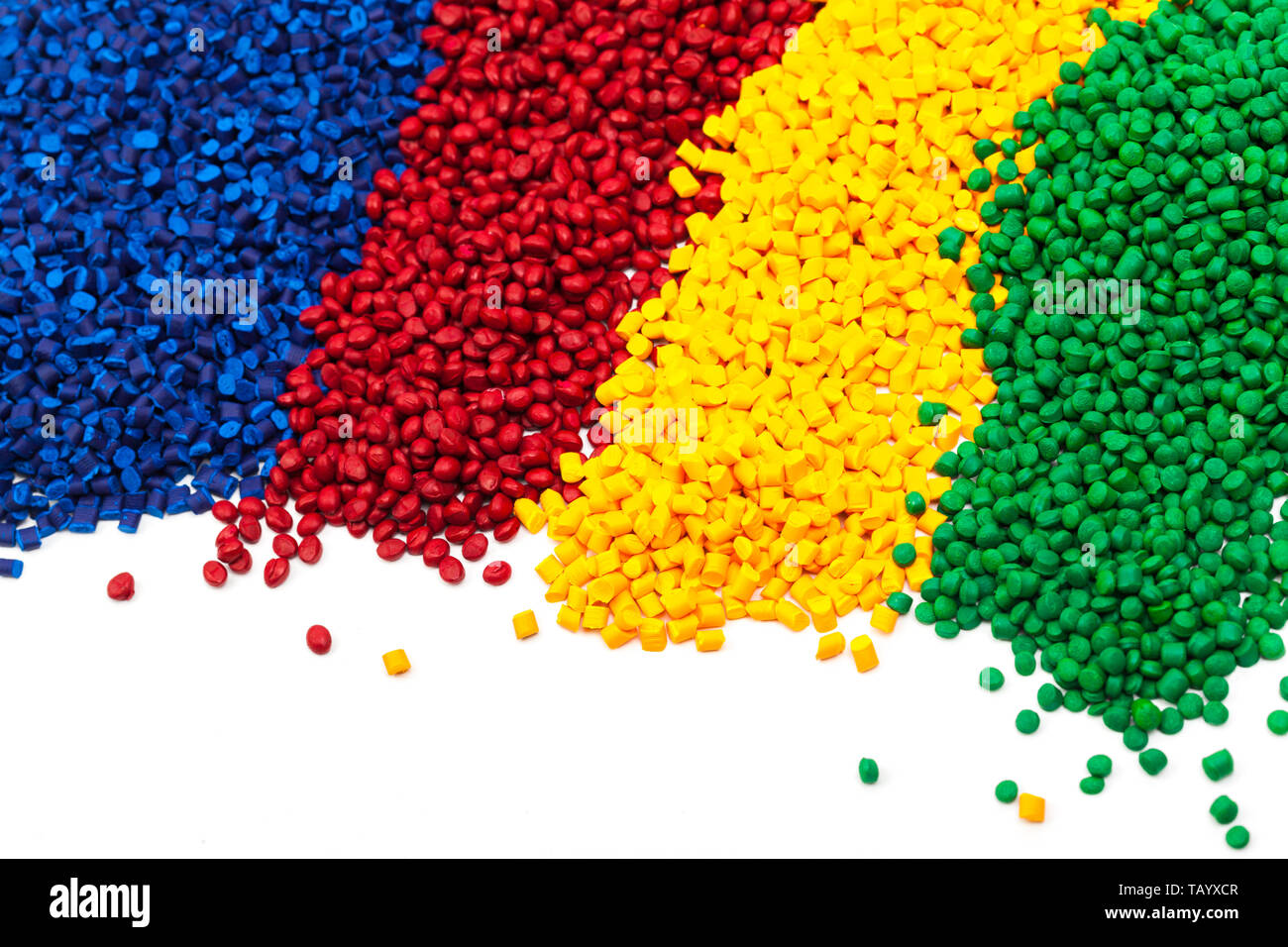 tinted plastic granulate for injection moulding process Stock Photo Alamy