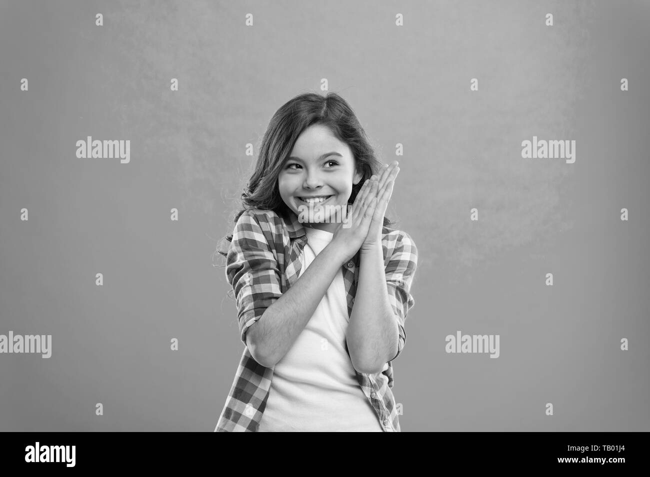 Happy Little Girl Beauty And Fashion Small Girl Child With