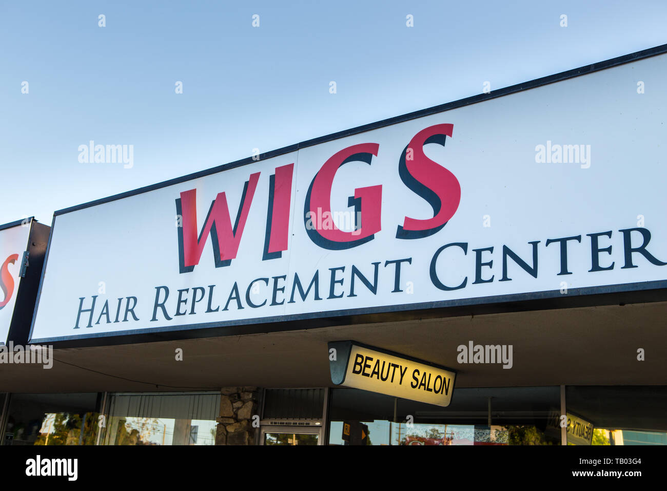 Wigs hair replacement center and beauty salon building exterior in Santa  Ana Orange county California; USA Stock Photo - Alamy