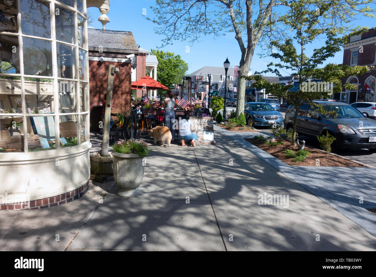 Main Street Falmouth Cape Cod, Massachusetts Stock Photo Alamy