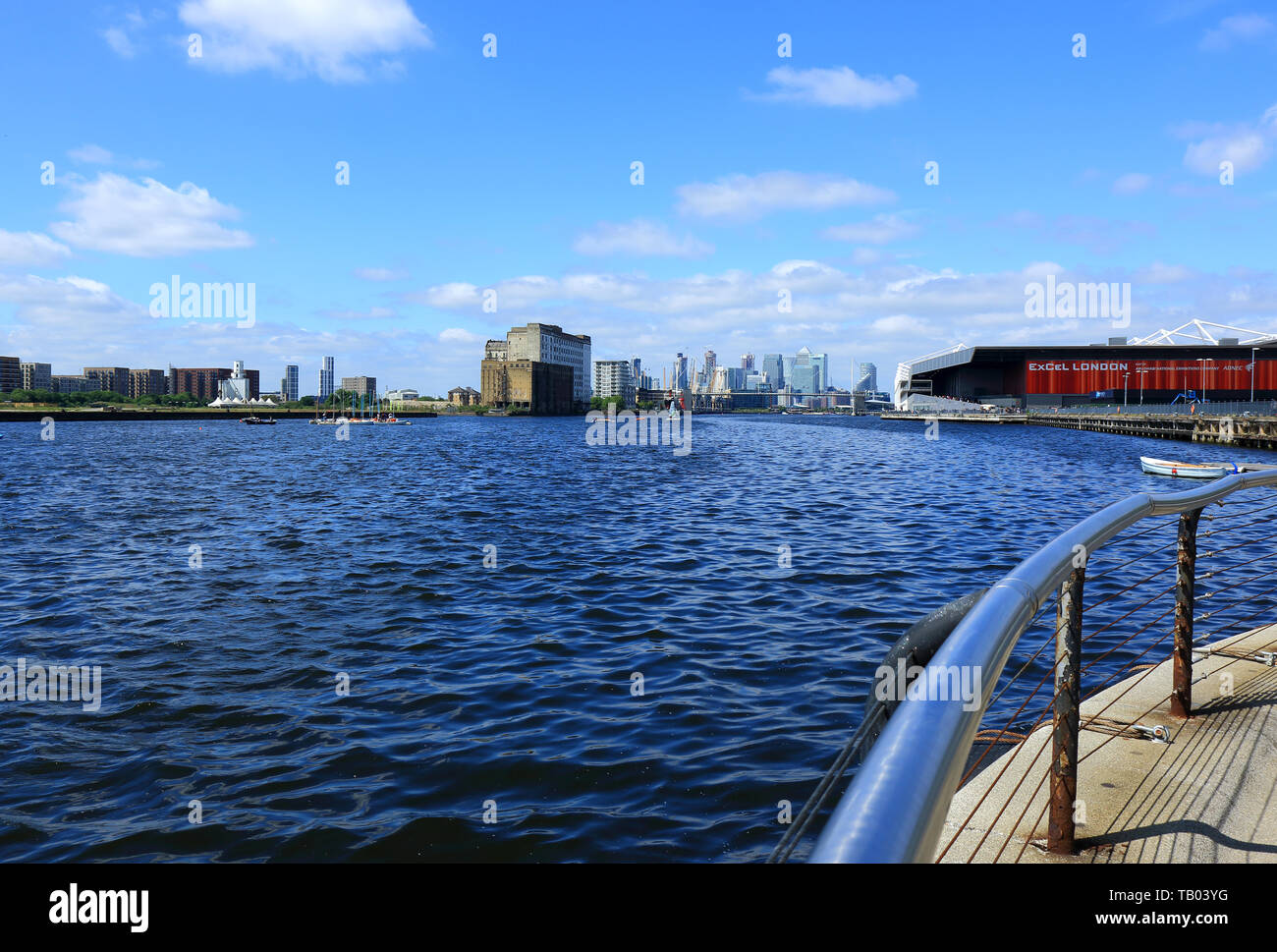 A view of the buildings around the Royal Victoria Docks Stock Photo Alamy