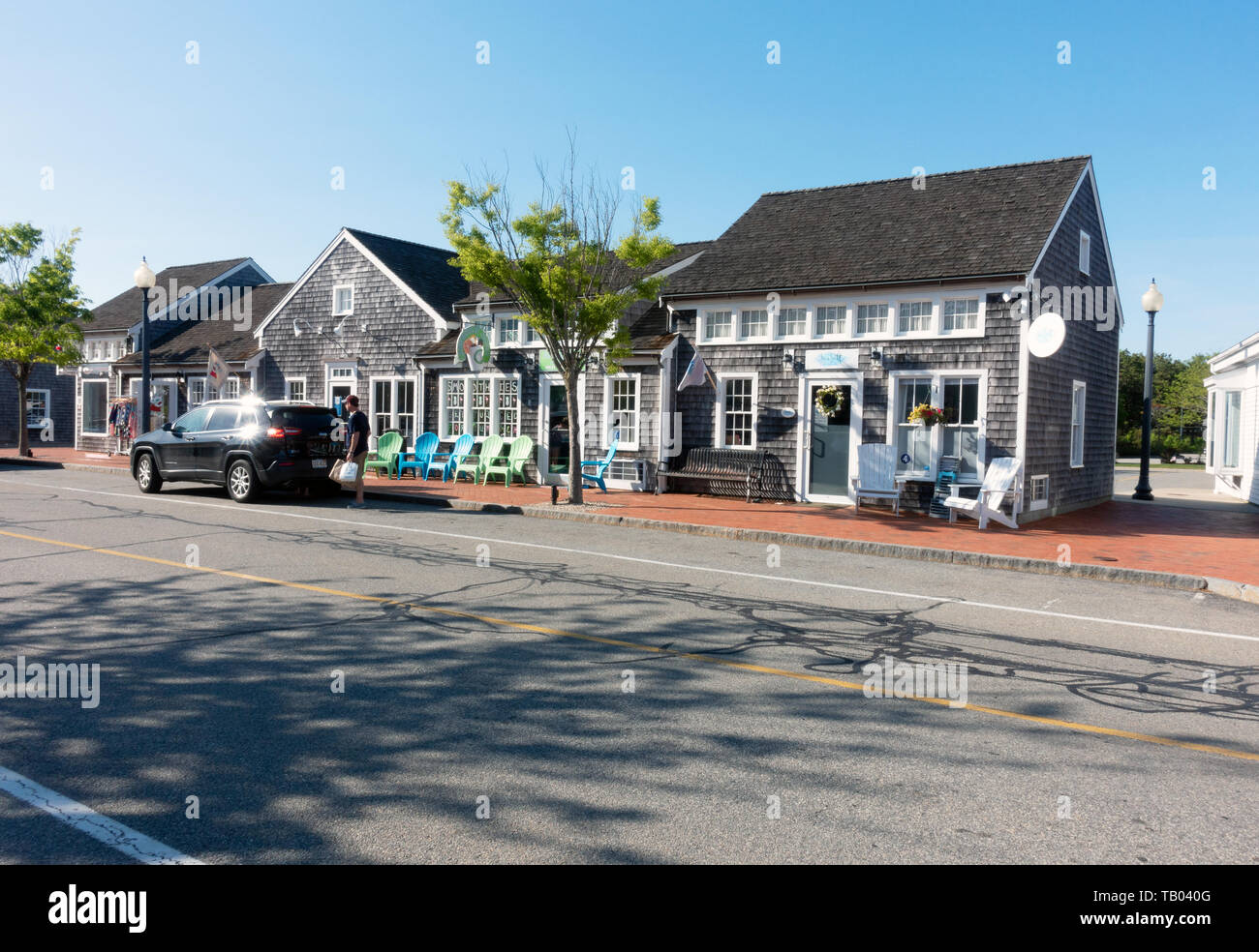 Shops at Mashpee Commons, Cape Cod, Massachusetts Stock Photo