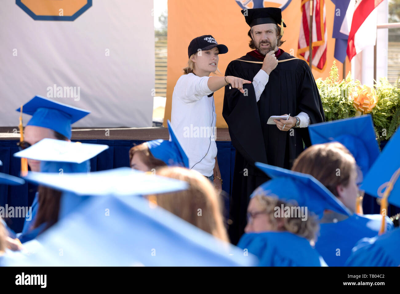 BOOKSMART from left: director Olivia Wilde Jason Sudeikis on set BOOKSMART from left: director Olivia Wilde Jason Sudeikis on set