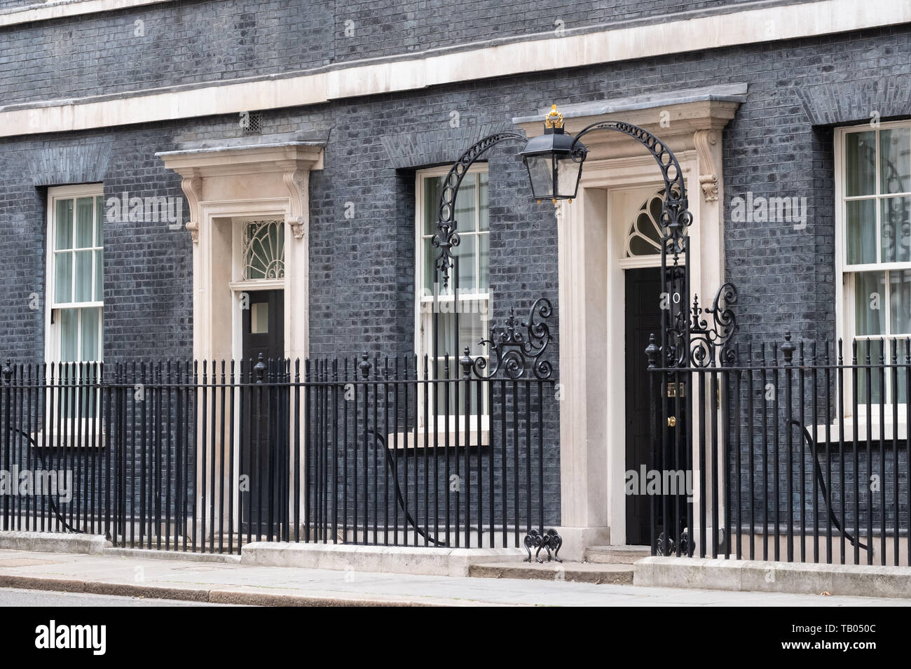 Exterior of 10 Downing Street, London, official residence and office of