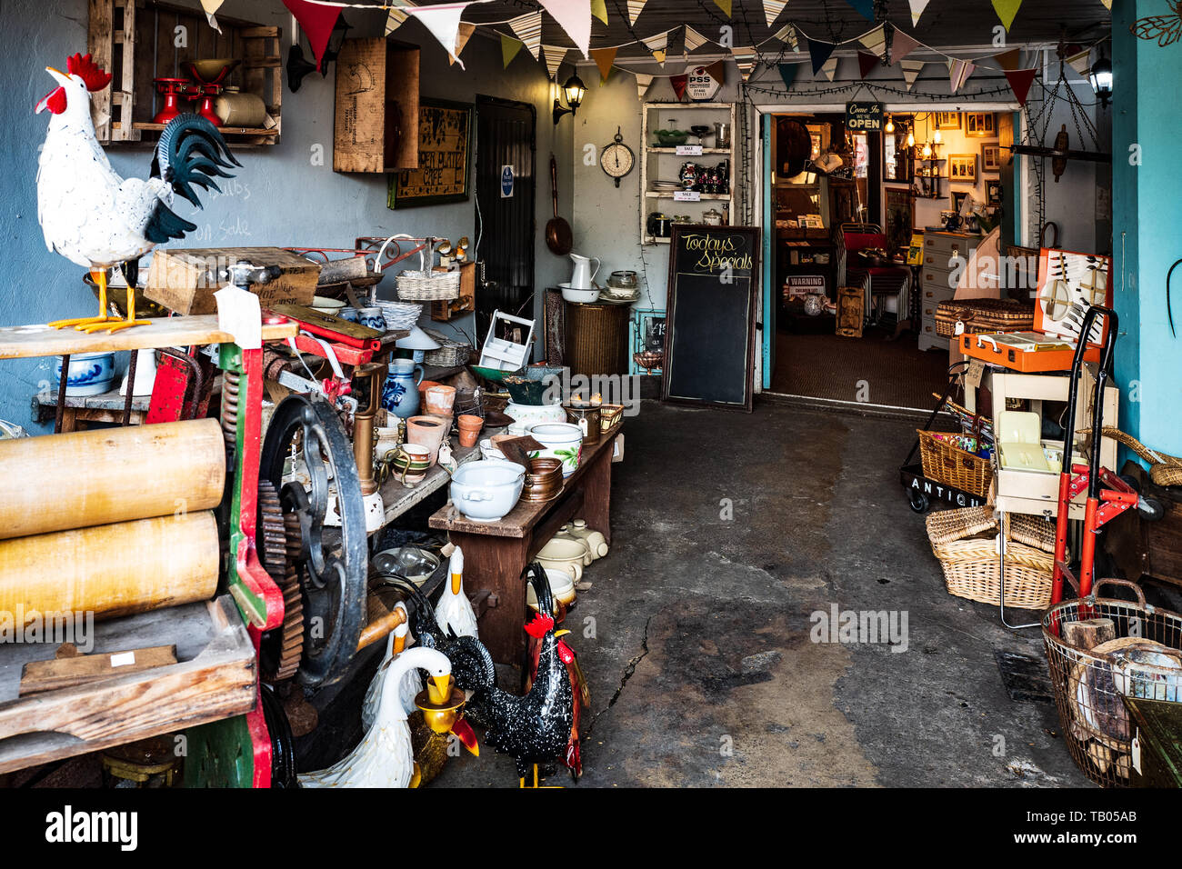 Antiques, Cowbridge, wales Stock Photo Alamy