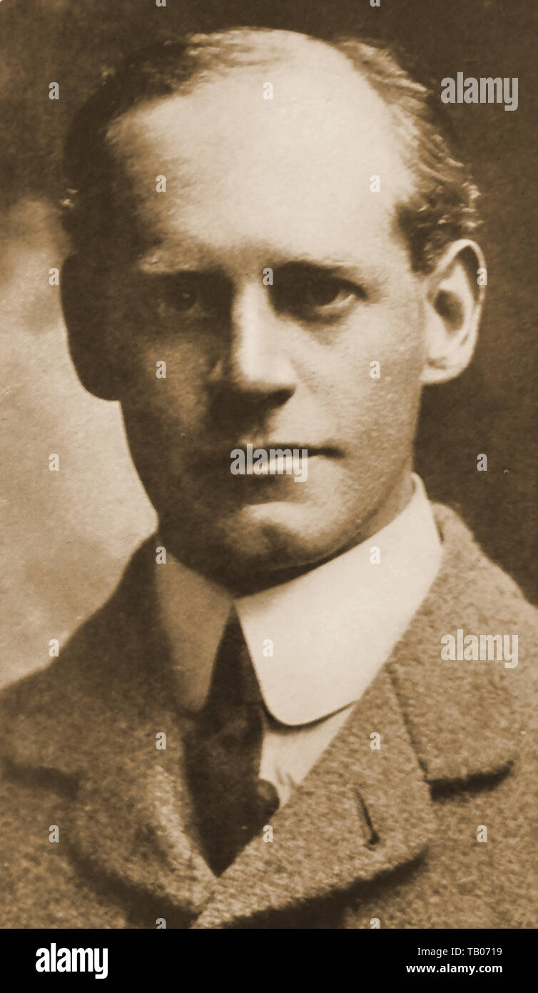 A portrait of John Galsworthy aged 27  (1867-1933) -  Edwardian English novelist and playwright who wrote (amongst others) The Forsyte Saga trilogy. - Nobel Prize winner in Literature. - Trained as a lawyer - Pen name for first novel was John Sinjohn. Turned down knighthood Stock Photo