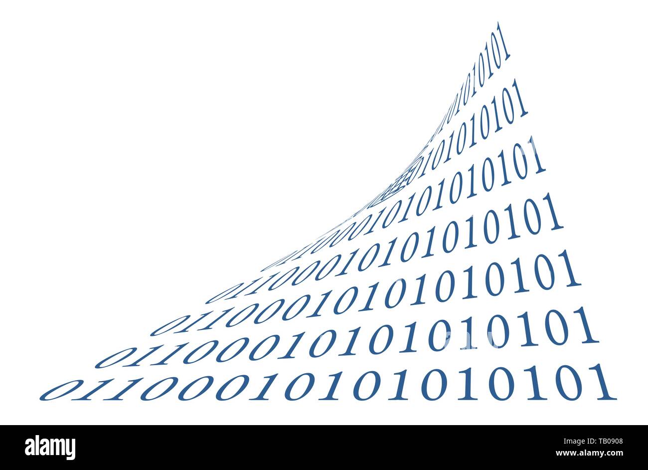 Binary code vector symbol design eps 10 on white background Stock ...