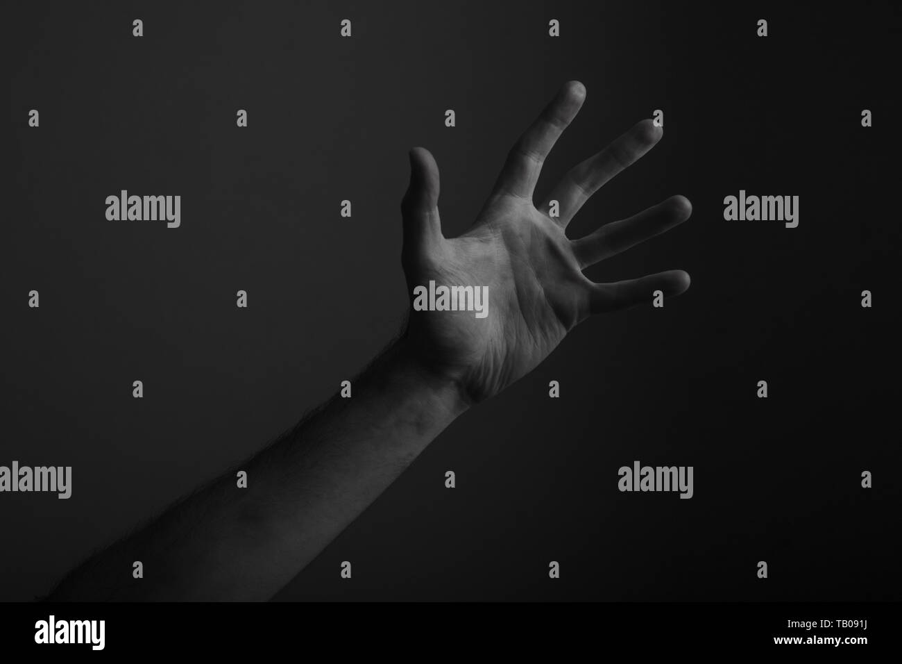 Hand gesture Black and White Stock Photos & Images - Alamy