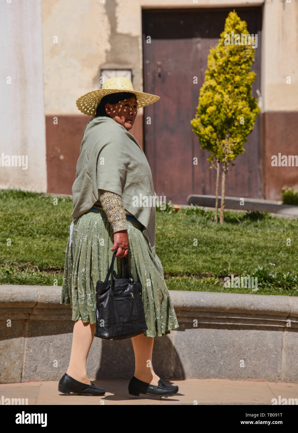 Cholita, Potosí, Bolivia Stock Photo