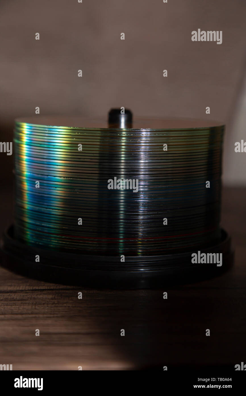 Stack blank cds hi-res stock photography and images - Alamy