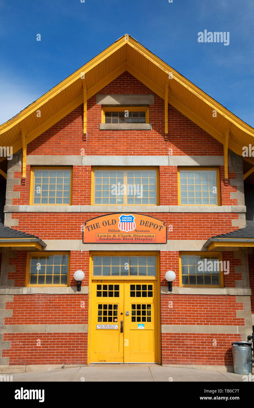 The Old Depot, Dillon, Montana Stock Photo Alamy