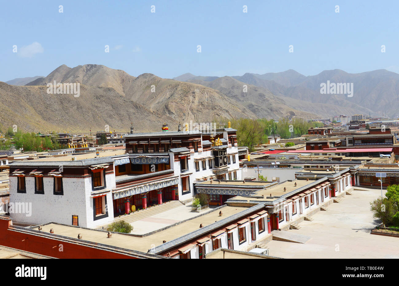 Labrang monastery in Xiahe, China. Stock Photo