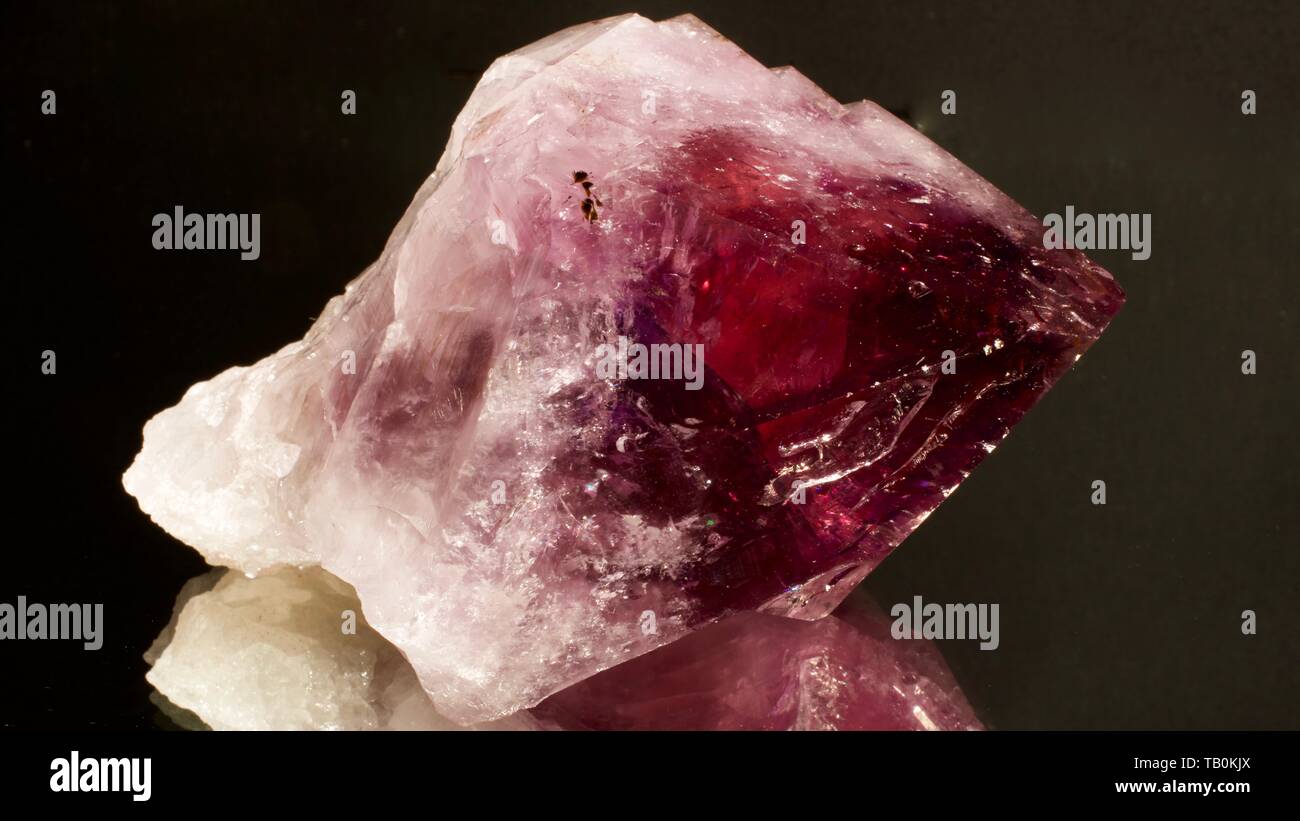 Large Amethyst Crystal, Macro Photo, UK Stock Photo - Alamy