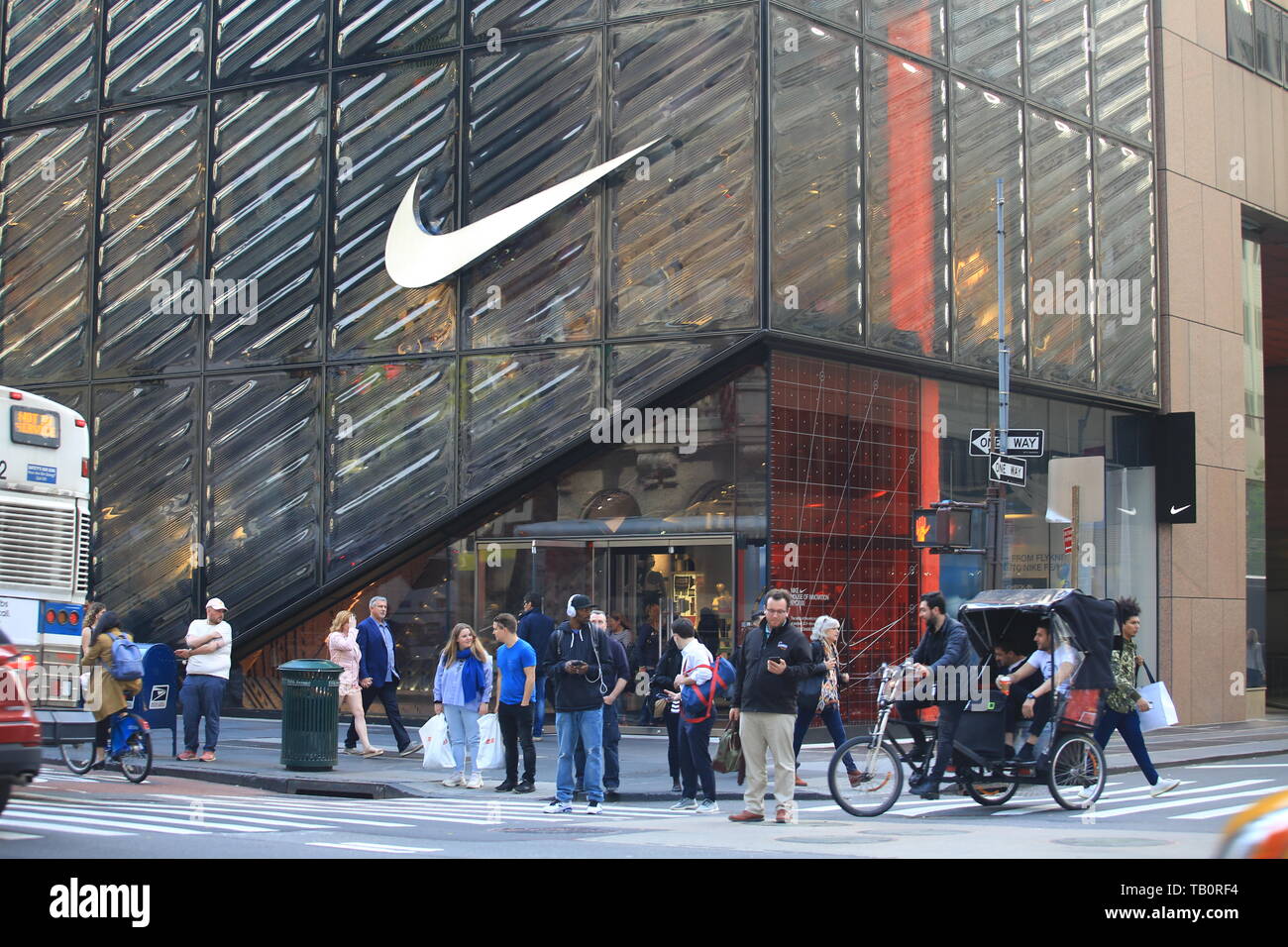 the nike flagship in new york Stock Photo - Alamy