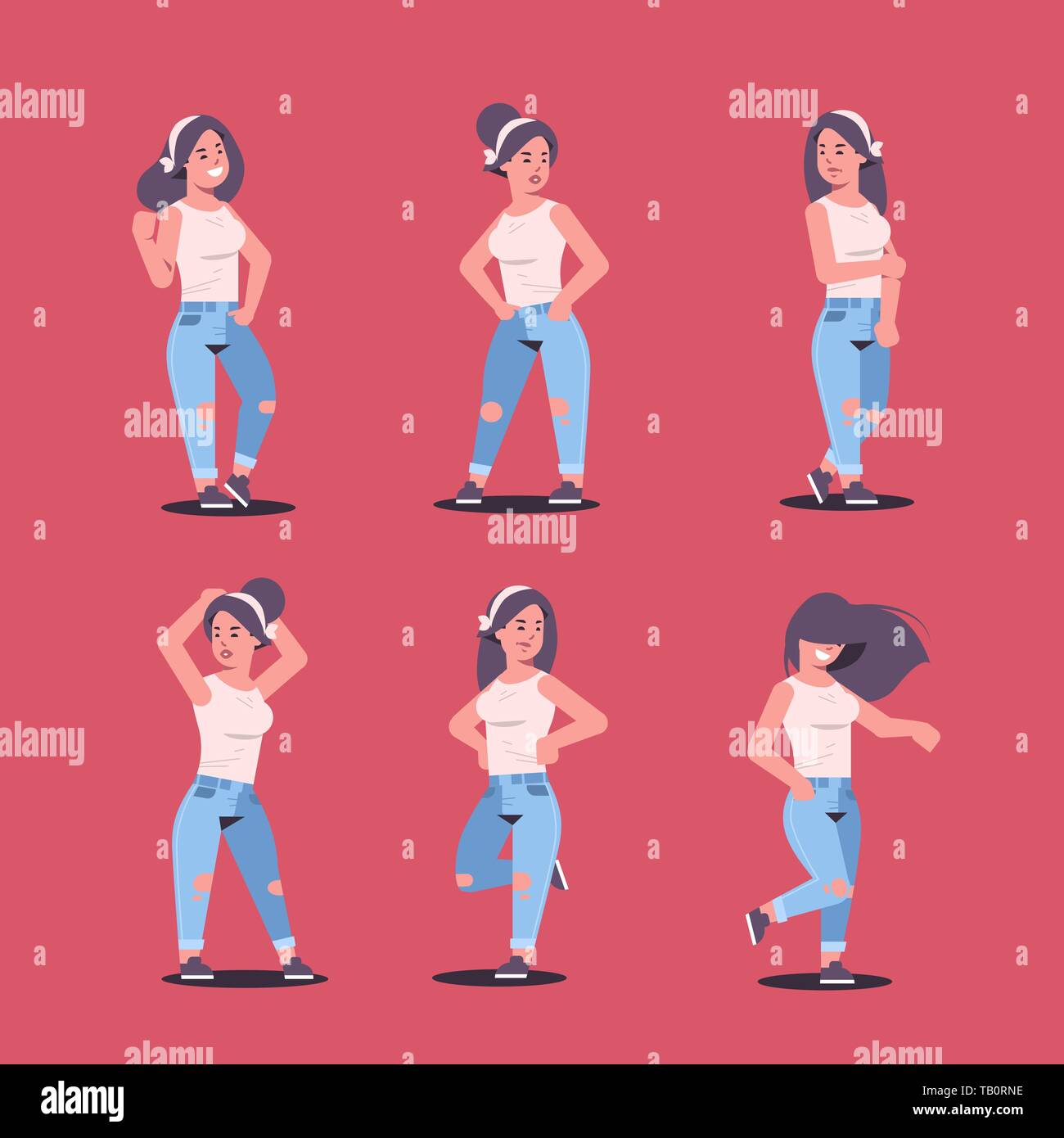 Woman in different poses hi-res stock photography and images - Page 3 -  Alamy