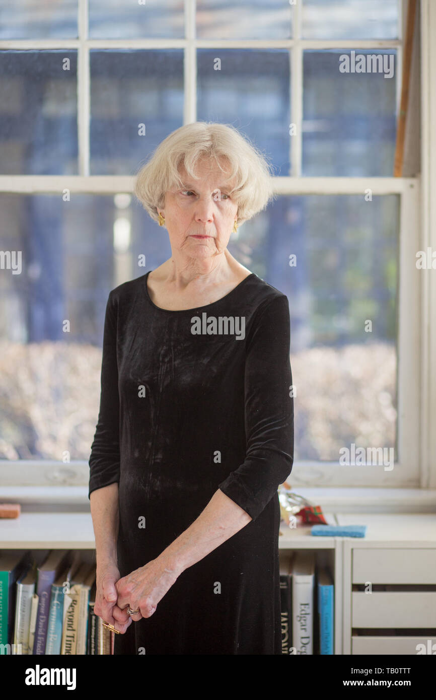 senior woman portrait at her home Stock Photo