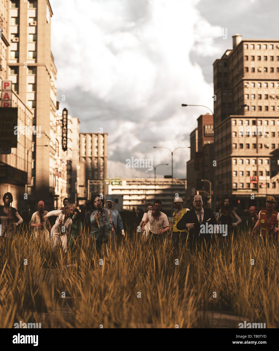 Group Of Zombies High Resolution Stock Photography and Images Alamy