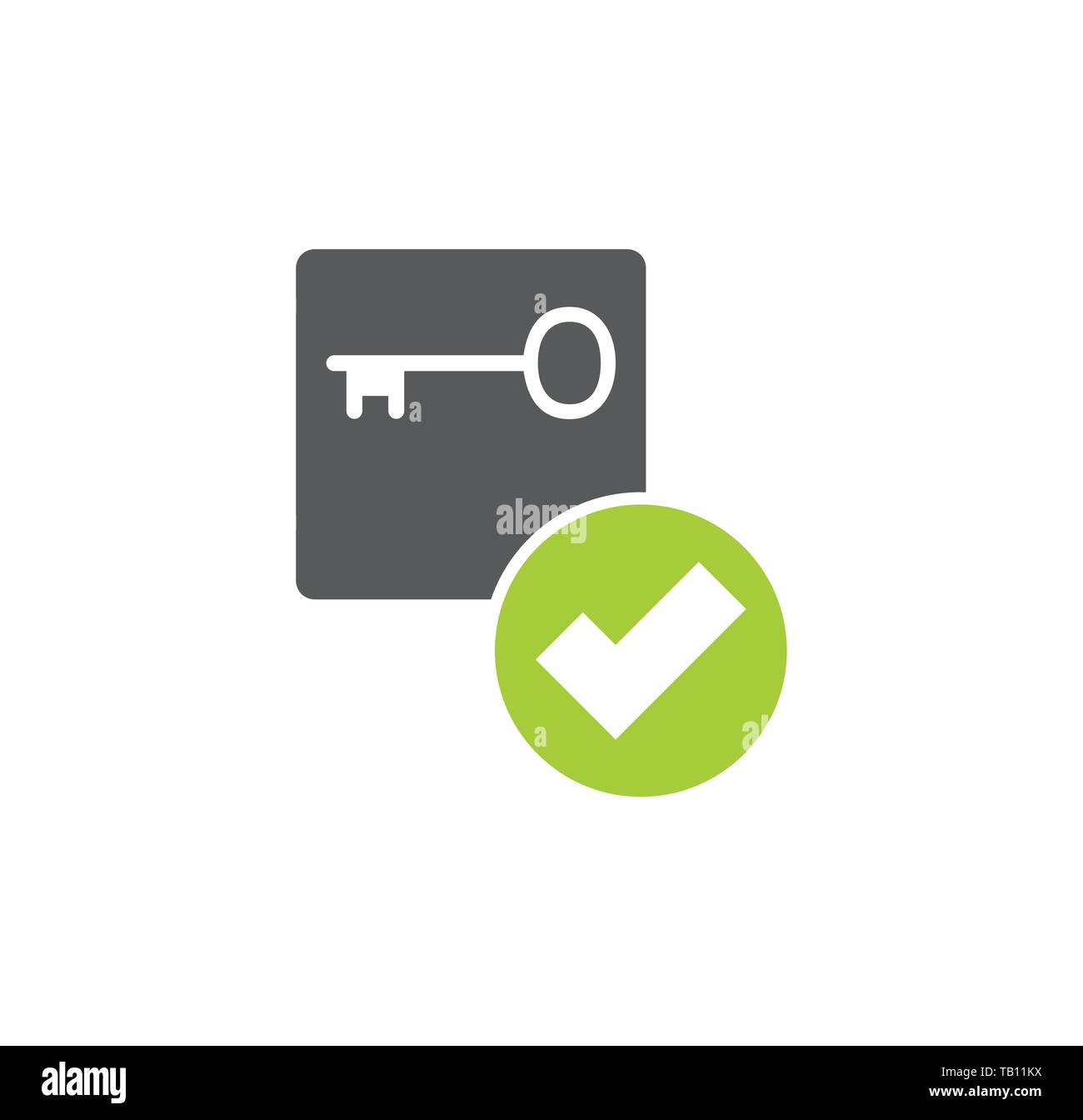 Password related icon on background for graphic and web design. Simple ...