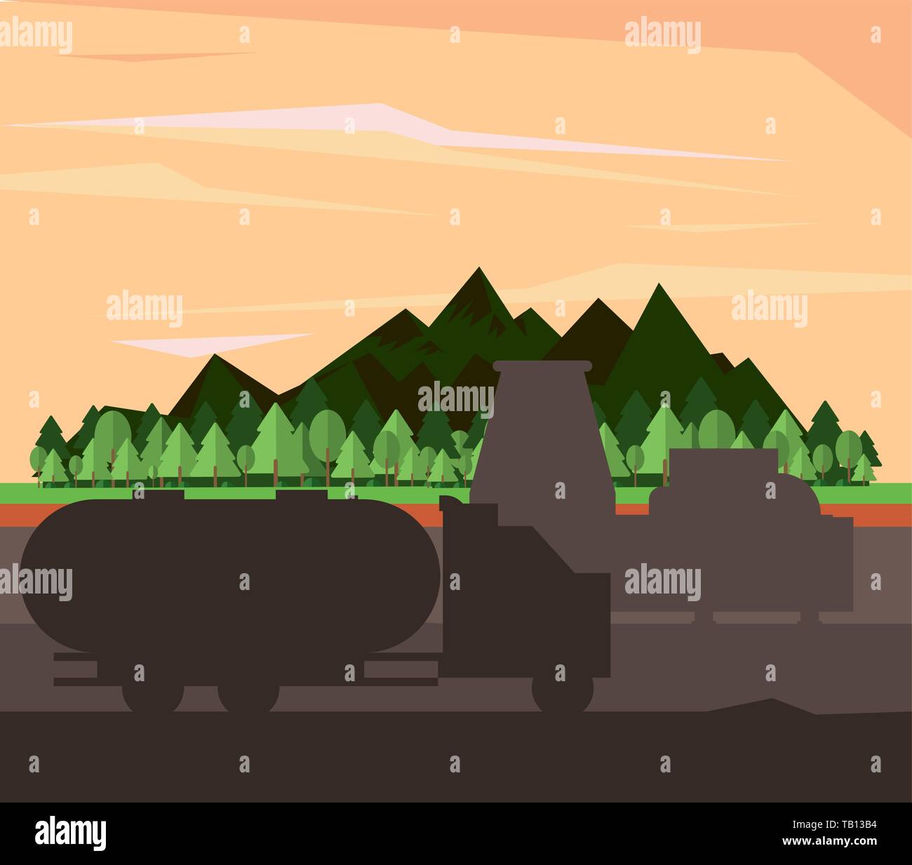 Oil industry and machinery Stock Vector Image & Art Alamy