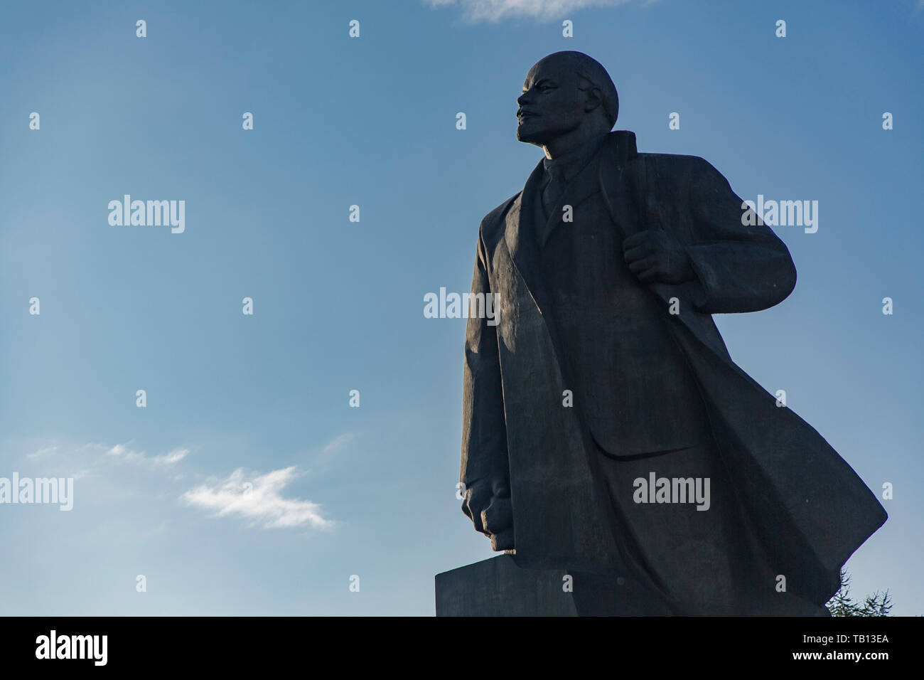 Lenin statue in Lenin Square in Arkhangelsk, Russian Federation Stock
