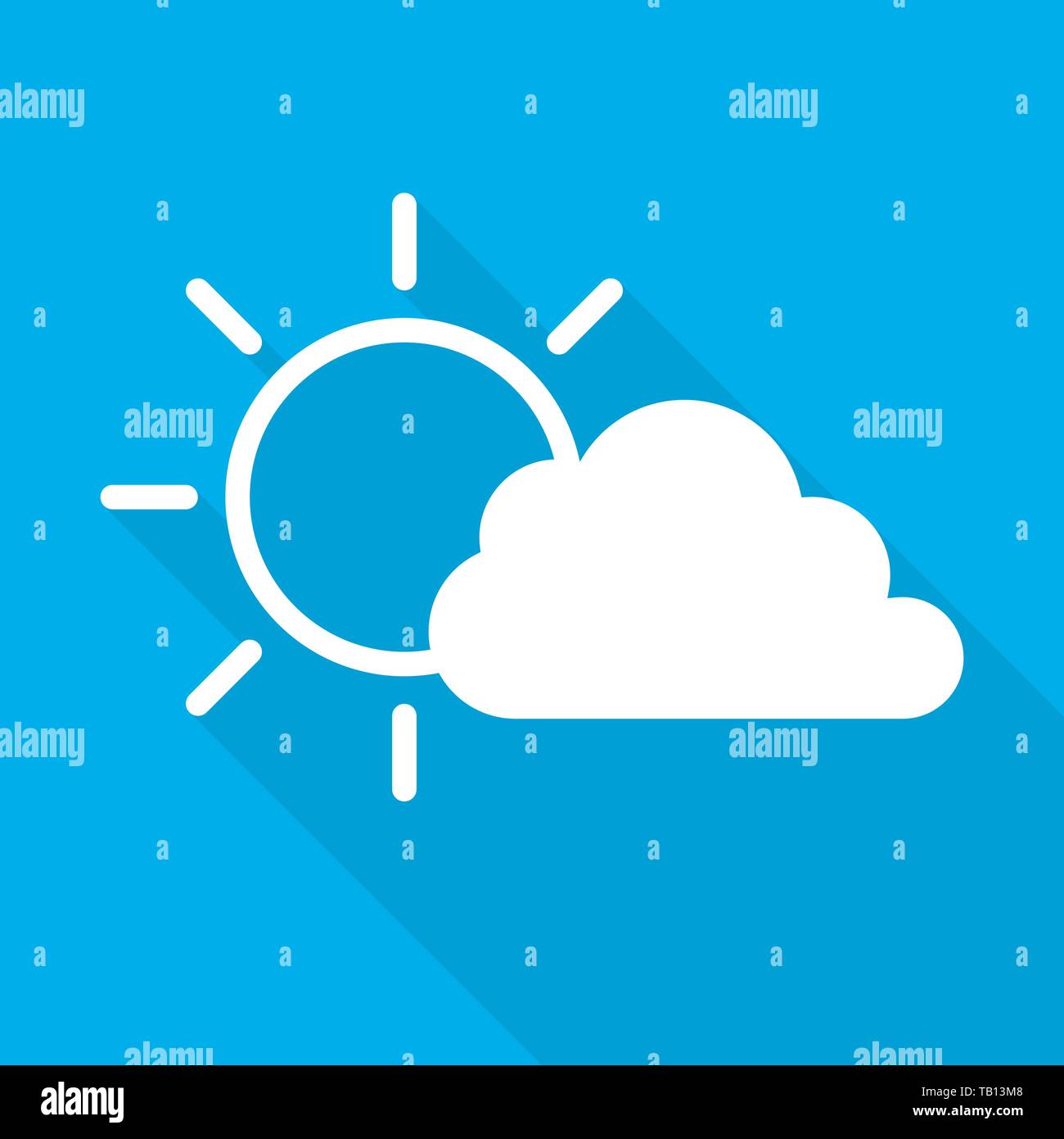 White cloud on the sky in sunny day Stock Vector Images - Alamy