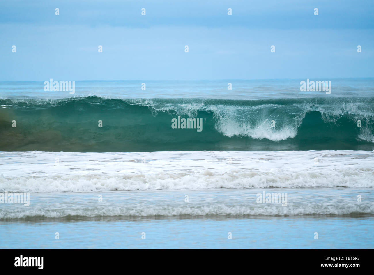 Scene of the ocean with small waves stock photo alamy
