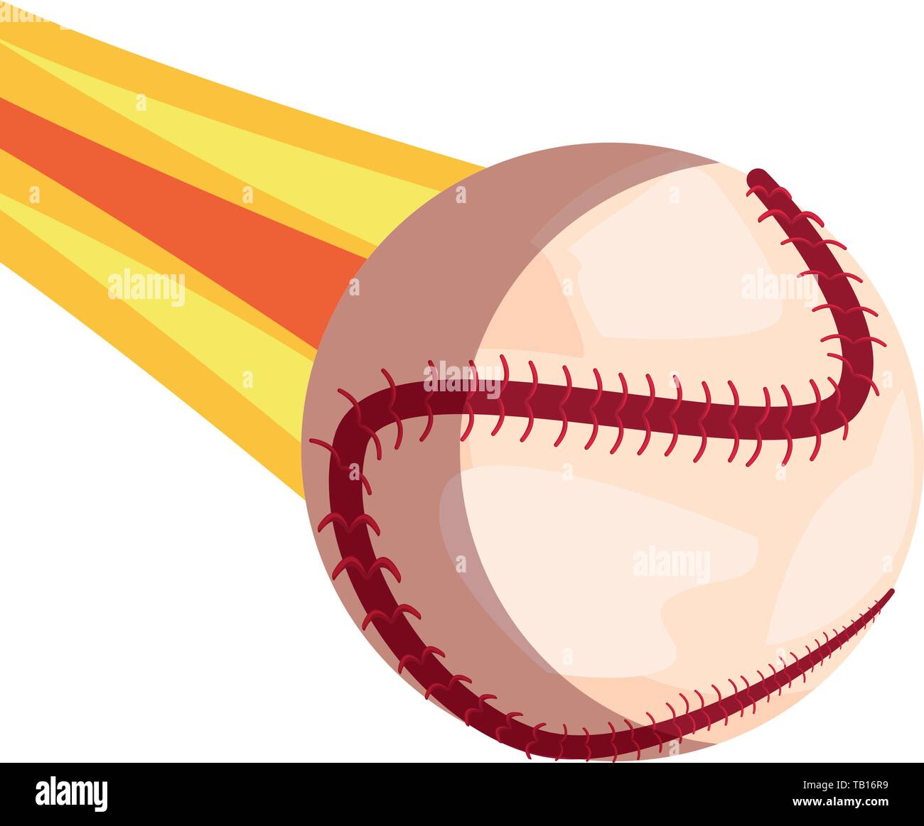 flying baseball ball sport vector illustration design Stock Vector