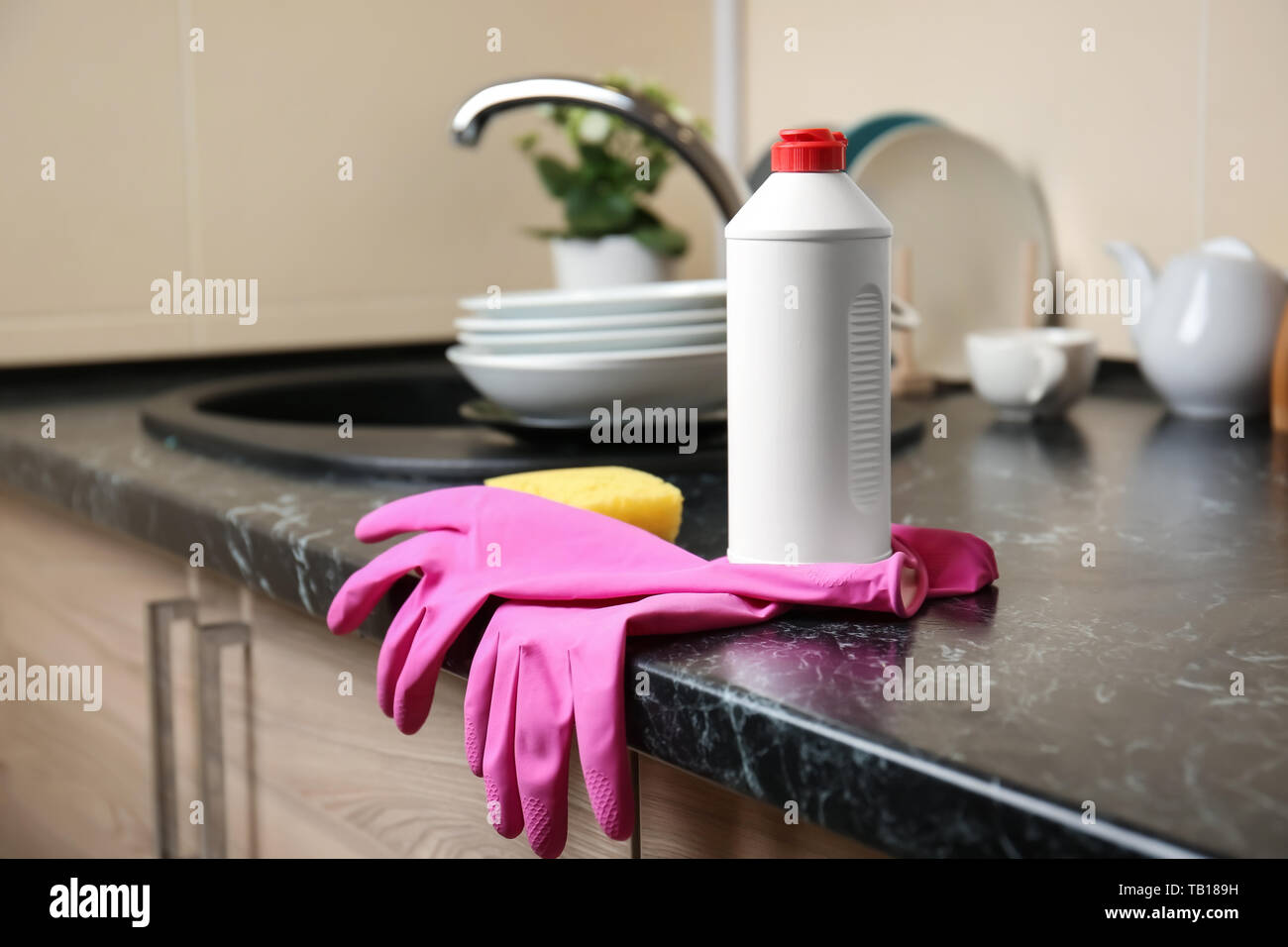 Kitchen Sink Detergent Dispenser Stand With Sponge Storage Liquid