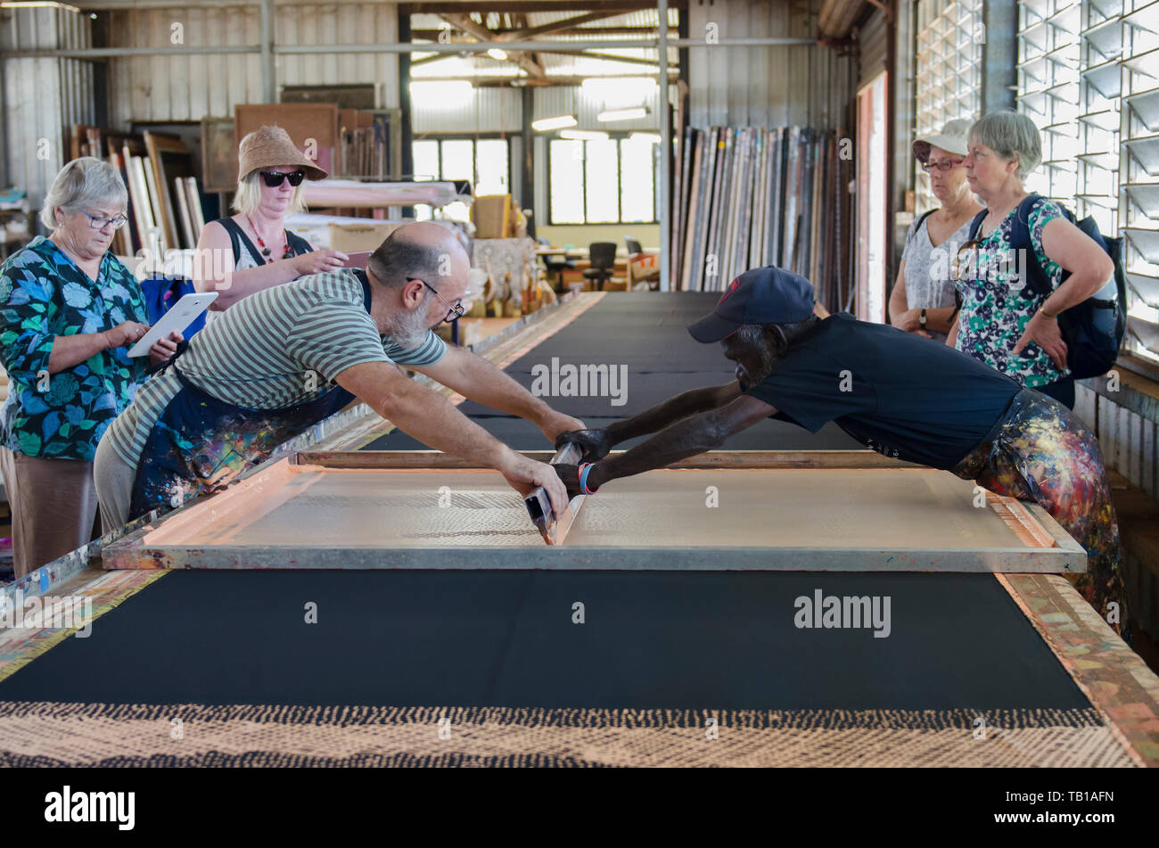 Screen printing is an industry on Bathust Island in the Tiwi's, north