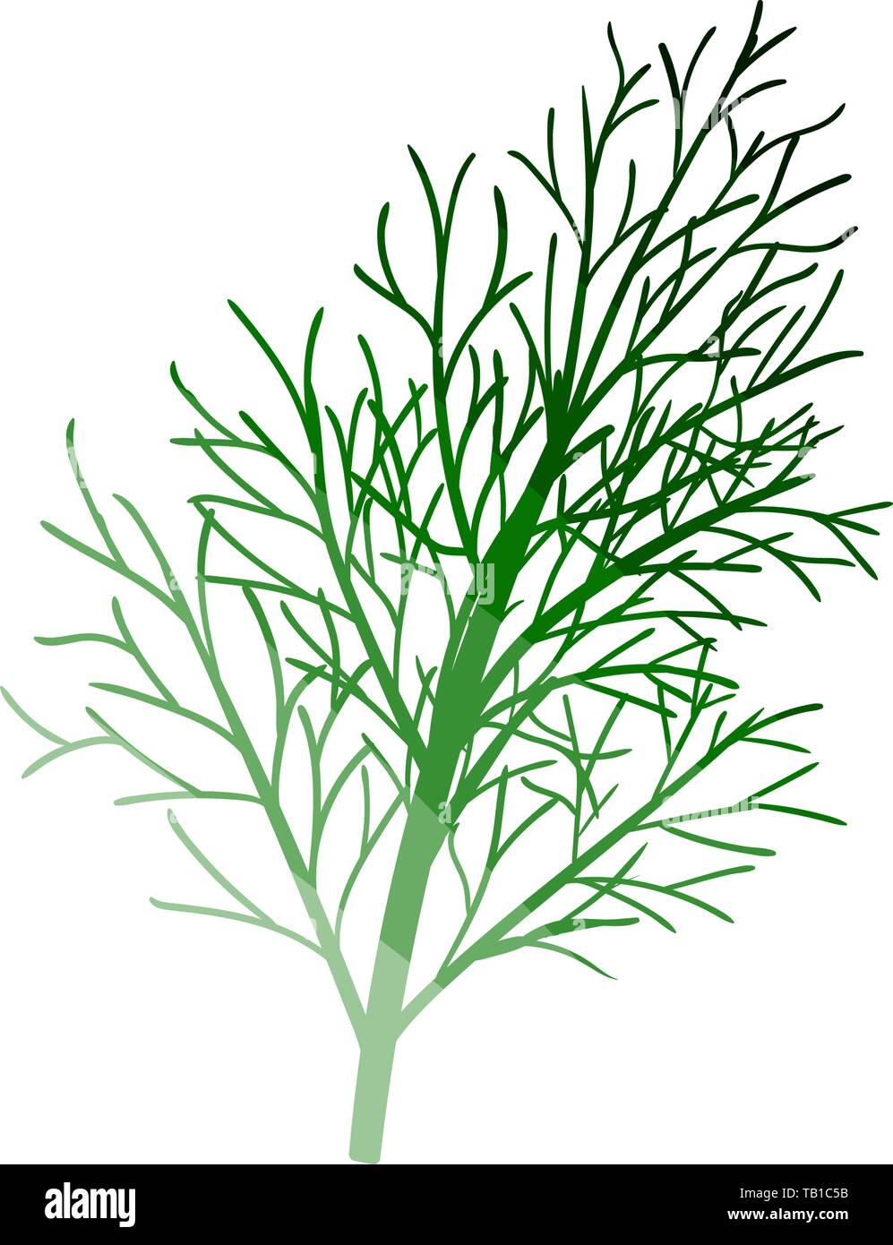 Dill Icon. Flat Color Ladder Design. Vector Illustration Stock Vector ...