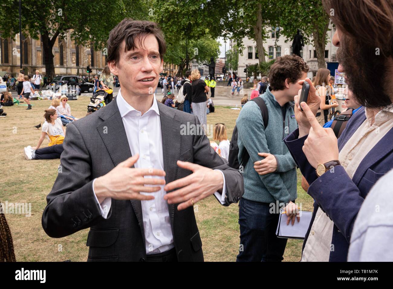 London, UK. 24th May, 2019. Rory Stewart at the second annual Global Strike 4 Climate. Stock Photo