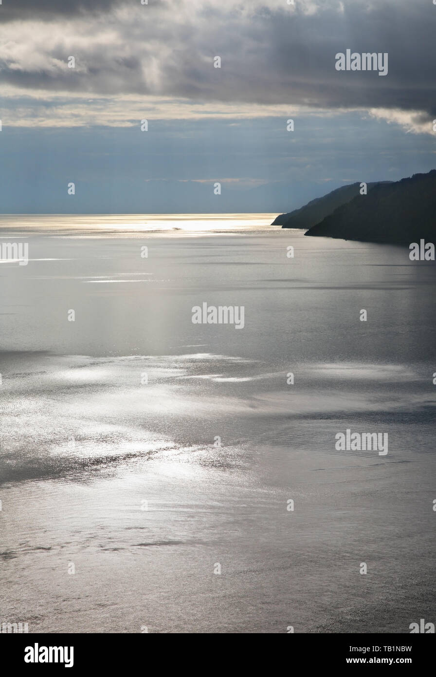 Lake Baikal in Listvyanka. Irkutsk oblast. Russian Stock Photo
