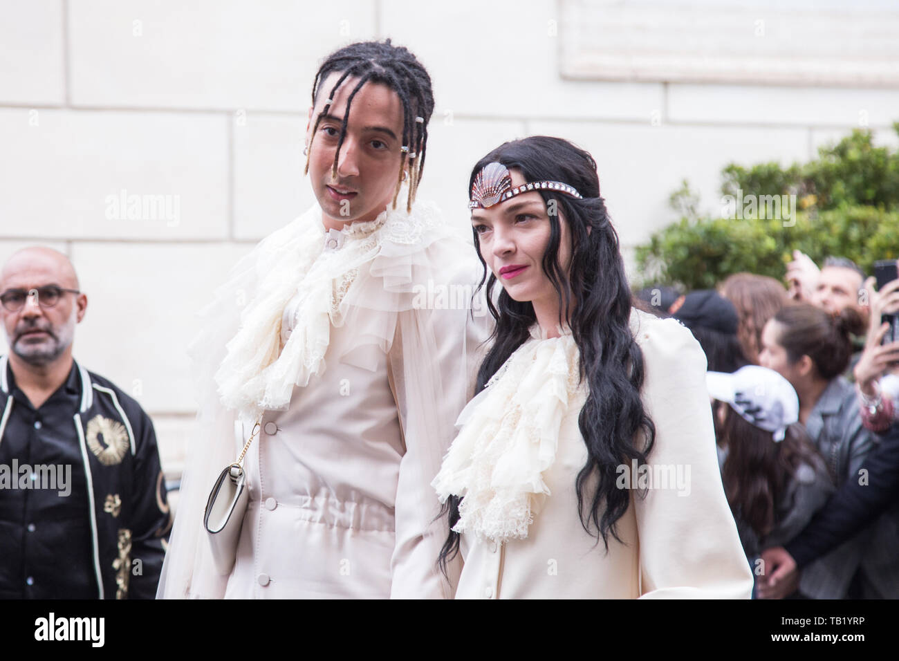 Rome, Italy. 28th May, 2019. Ghali Guests of the Gucci fashion show at the  Capitoline Museums arrive at Piazza del Campidoglio in Rome Credit: Matteo  Nardone/Pacific Press/Alamy Live News Stock Photo -