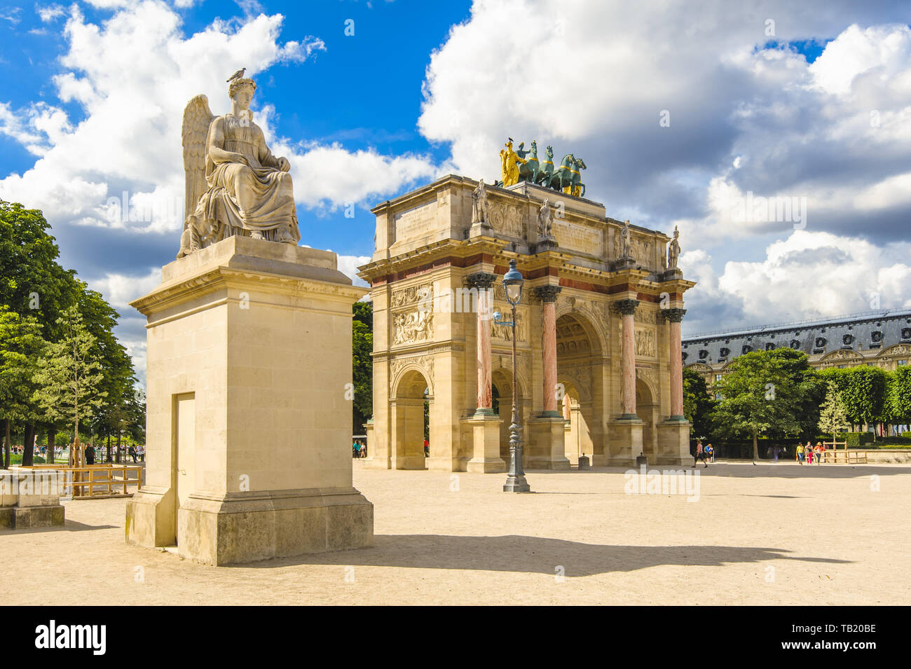 Arc de Triomphe du Carrousel in paris Stock Photo