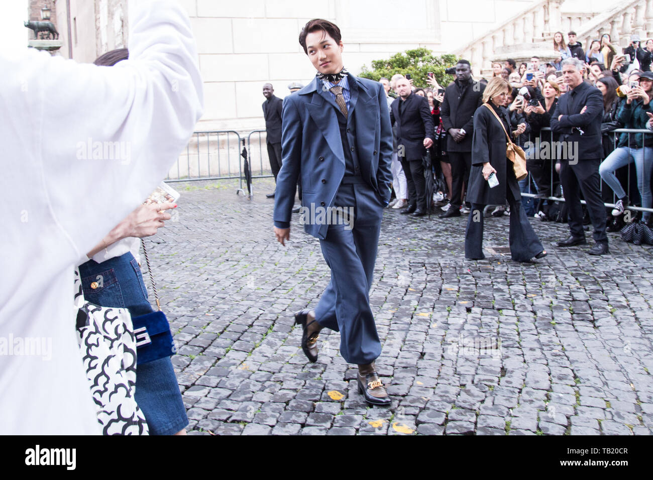 Rome, Italy. 28th May, 2019. Exo Kai Guests of the Gucci fashion show ...