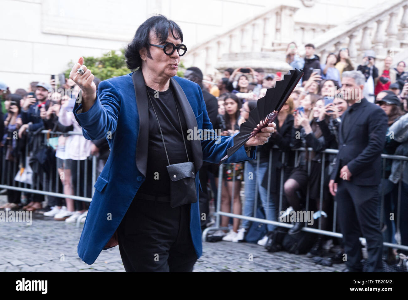 Rome, Italy. 28th May, 2019. Renato Zero Guests of the Gucci fashion show  at the Capitoline