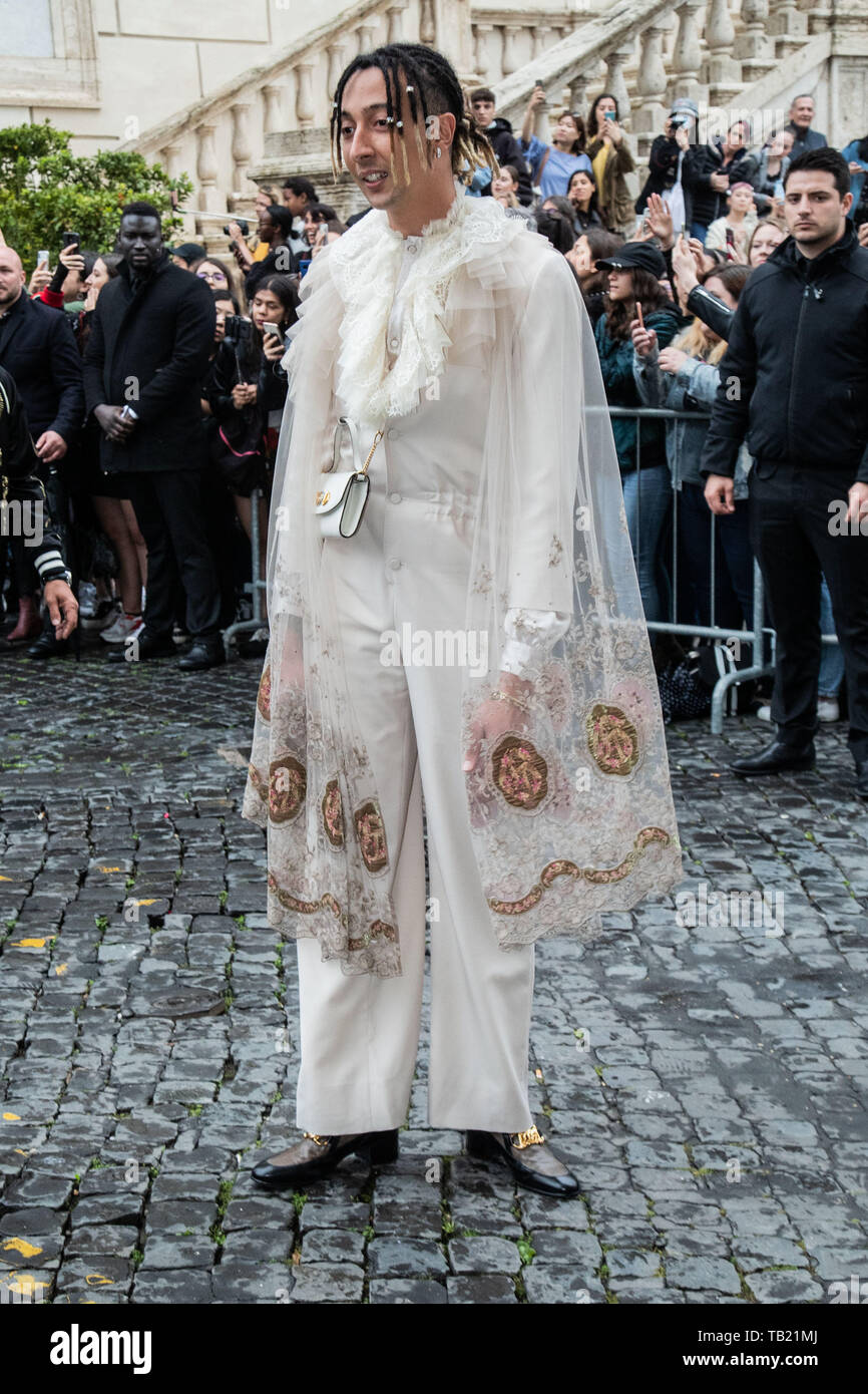 Rome, Italy. 28th May, 2019. Rome, Gucci Parade at the Capitoline Museums.  In the photo: Ghali Credit: Independent Photo Agency Srl/Alamy Live News  Stock Photo - Alamy