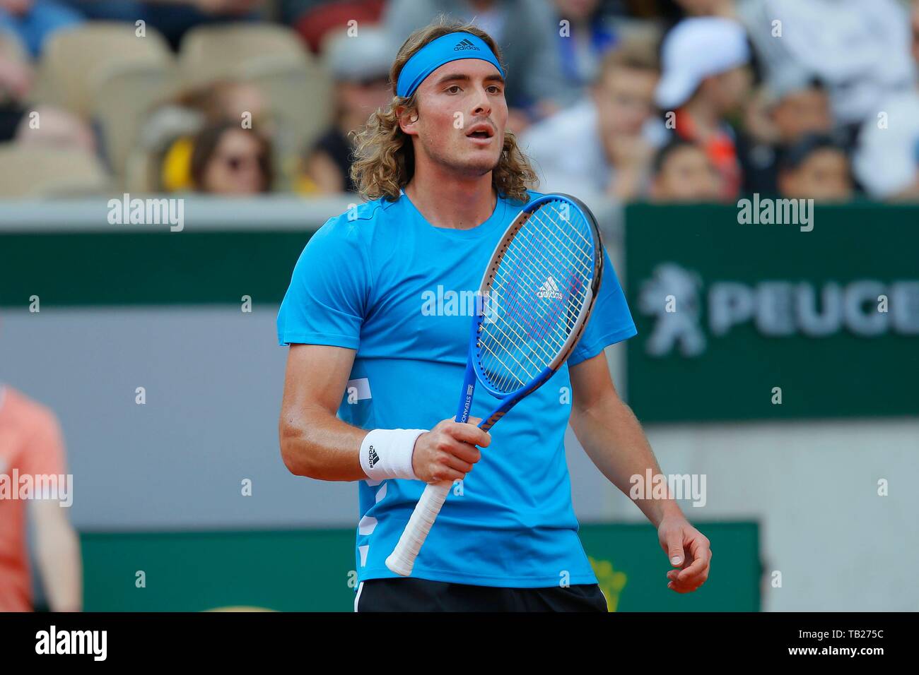 Stefanos Tsitsipas, Roland Garros 2019, Second Round, Paris, 644/cordon  Credit: CORDON PRESS/Alamy Live News Stock Photo - Alamy